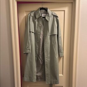 Coach Sage Green Trench Coat